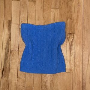 Vintage Ralph Lauren Cashmere Blue Tube Top